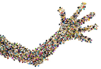 Cartoon Crowd, Big Arm