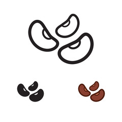 Beans icon. Vector. 