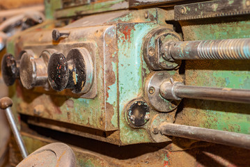 Old working lathe in production