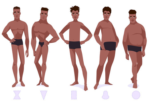 Male body shapes  Male body shapes, Body type drawing, Body types