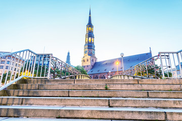 Obraz premium St Catherine Church in Hamburg, Germany