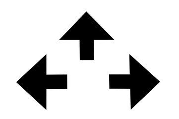 Pfeile in verschiedene Richtungen