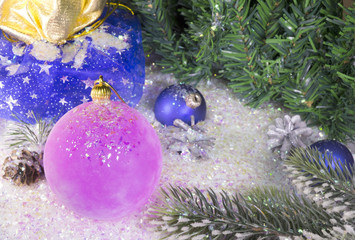 Pink New Year's ball