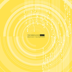 Vector circuit board illustration. Abstract technology