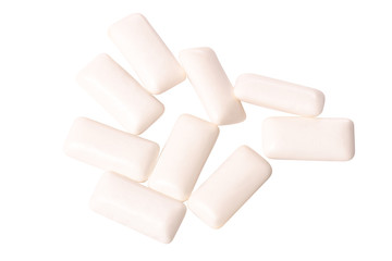 White chewing gum