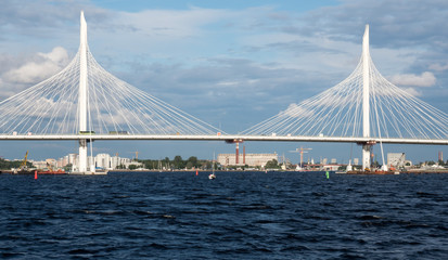 Cable bridge through western high-speed diameter