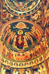 Orthodox icons the Saint Ana-Rohia Monastery. The monastery is situated in a natural place on the...