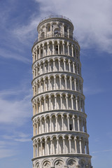 Famous leaning Tower of Pisa (Torre pendente di Pisa in Italian), is a city in Tuscany, Central Italy, straddling the River Arno just before it empties into the Tyrrhenian Sea
