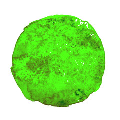Green watercolor stain