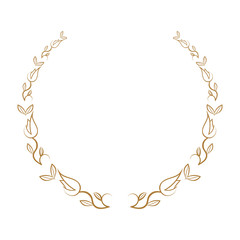 icon laurel wreath - vector illustration Black, dark icon laurel