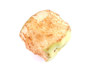 apple stub on a white background