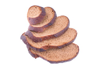 bread on white background