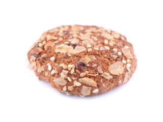 oatmeal cookies on a white background