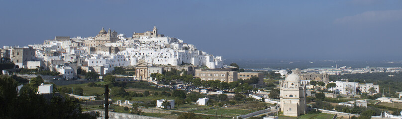 Naklejka premium The white city of Ostuni, in Italy