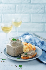 Lentil black bean mushroom pate