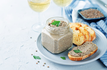 Lentil black bean mushroom pate