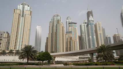 Fototapeta na wymiar Dubai Marina, Dubai, Emiratos árabes unidos