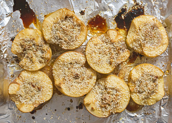 quince baked, healthy food, dietary dish