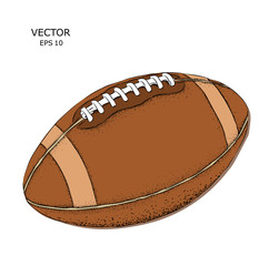 a rugby ball. vector illustration