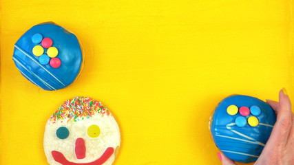 Pop Art Colourful Donuts and Bakery Goodies