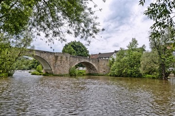 Fototapeta premium bartenwetzerbrücke in Melsungen