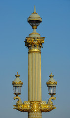 Farola, Plaza de la Concordia, París, Francia