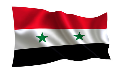 Syria flag. (A series of flags of the world.)  