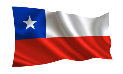 Chile flag. A series of flags of the world. 