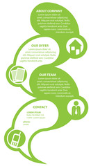 Abstract infographic background for introduce company