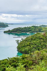 Obraz premium 沖縄の古宇利大橋