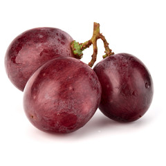 Red grape berry bunch isolated on white background cutout