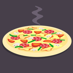 Hot pizza