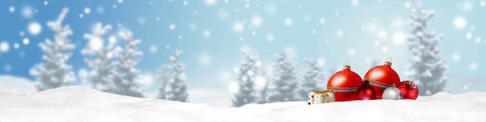 Fototapeta na wymiar Weihnachten Banner Panorama Hintergrund