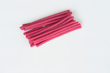 snack for dog on white background