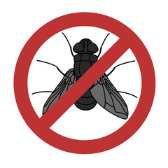 Symbol of the pest. Housefly