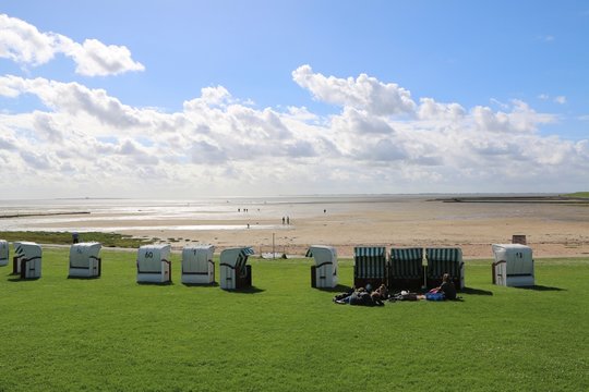 Wattenmeer an der Nordsee in Nordstrand 