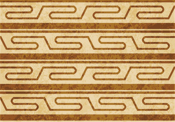 Retro brown watercolor texture grunge seamless background spiral geometry cross line