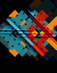 Color arrows on black background