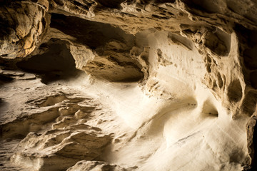 Sandy Coloured Cave with Rock Formations