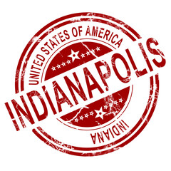 Indianapolis stamp with white background