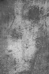 White metal wall texture background with scratches and cracks.