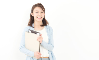 Naklejka premium 若い女性