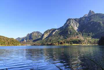 Herbstnachmittag am Alpsee nahe Füssen