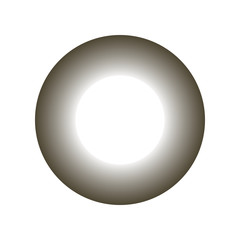 banner ring white and black. circle abstract gradient. white background. monochrome vector illustration.