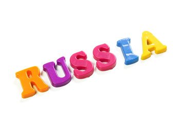 Obraz premium colorful toy alphabet letters