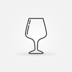 Glass thin line icon