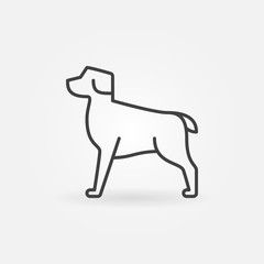 Dog modern vector icon