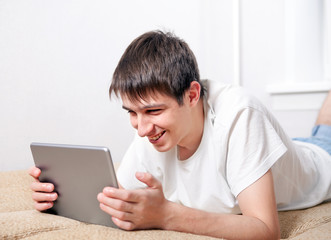 Young Man with a Tablet