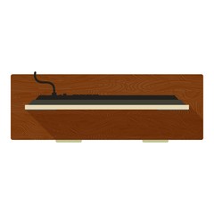 Tv set icon, cartoon style