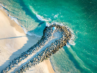 Aerial photograph of City Beach, Perth, Western Australia. - obrazy, fototapety, plakaty